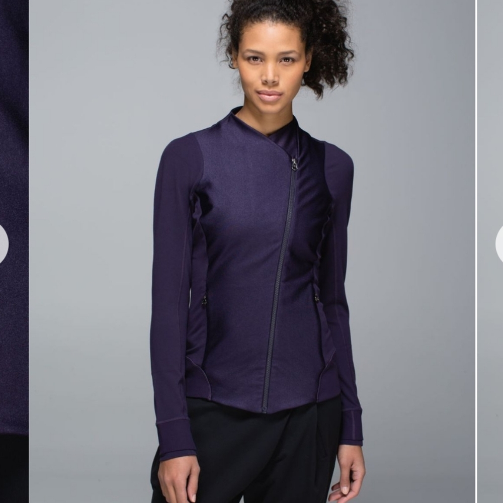 Lululemon Emerge Renewed Jacket Black Grape
